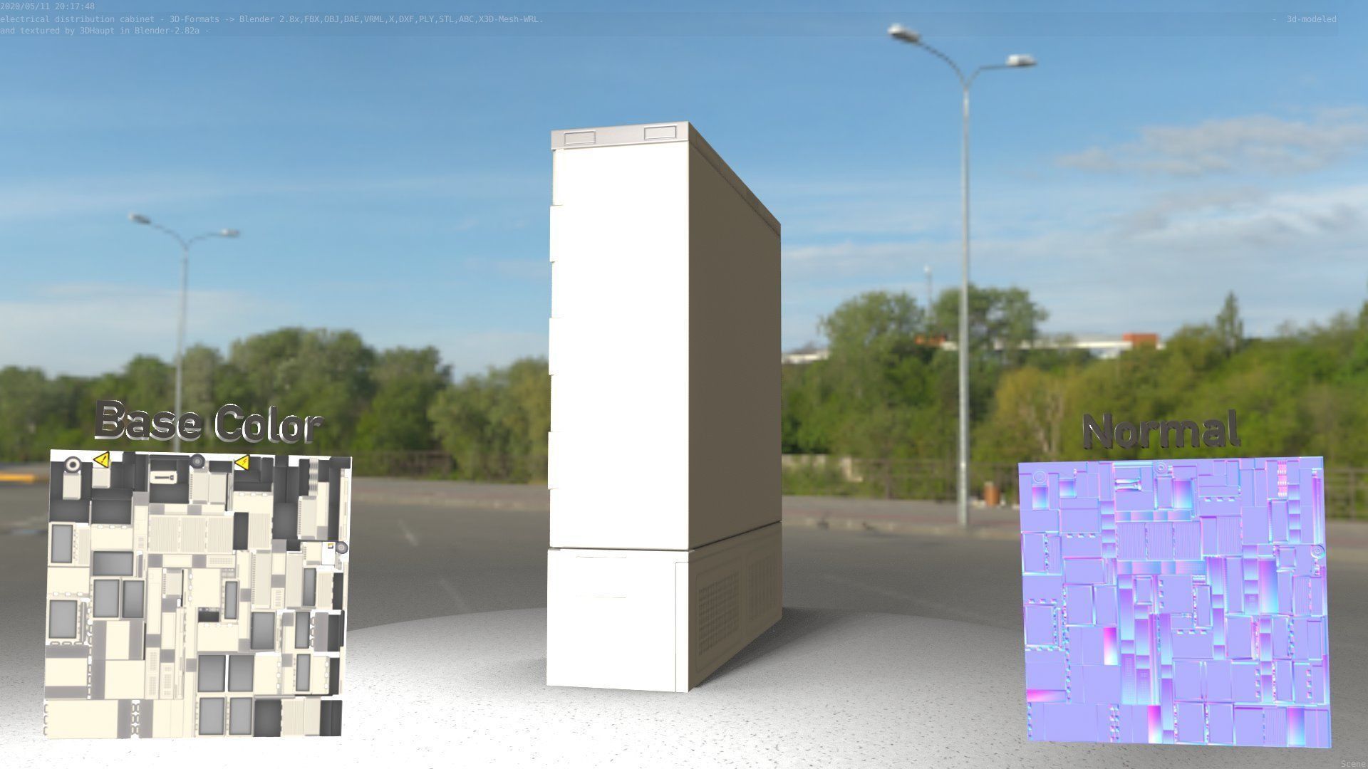 Electrical Distribution Cabinet 35 Low-poly 3D model_63