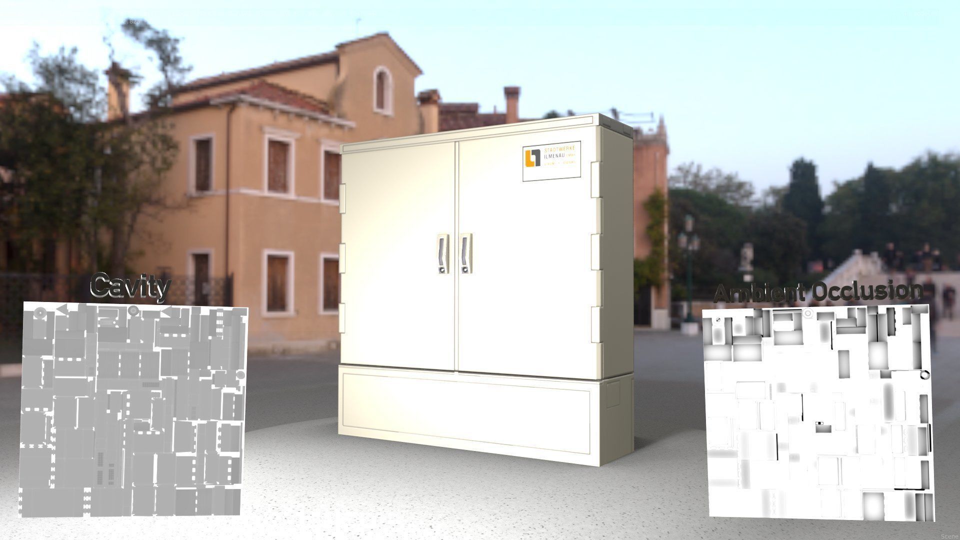 Electrical Distribution Cabinet 35 Low-poly 3D model_58