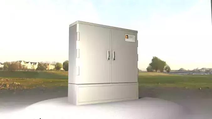 Electrical Distribution Cabinet 35 Low-poly 3D model Electrical Distribution Cabinet 35 Low-poly 3D model