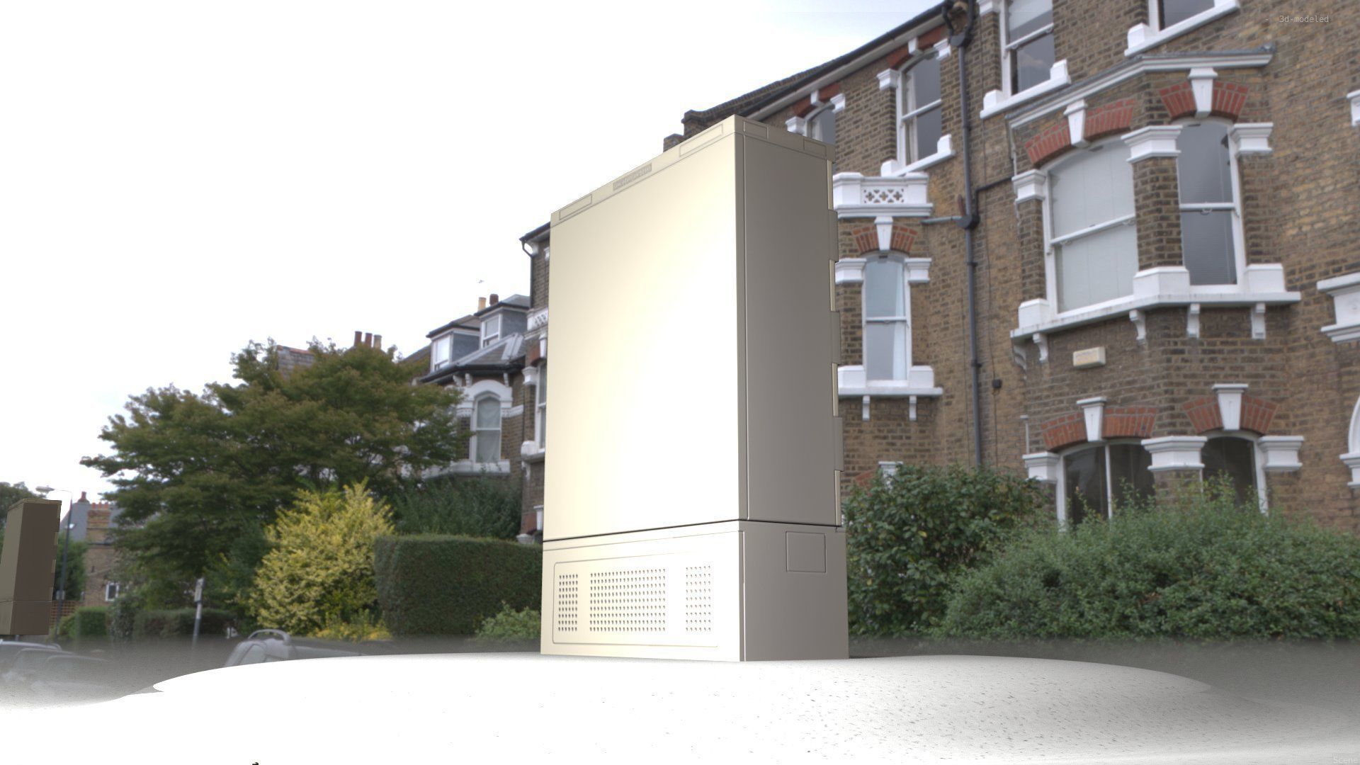 Electrical Distribution Cabinet 36 Low-poly 3D model_66