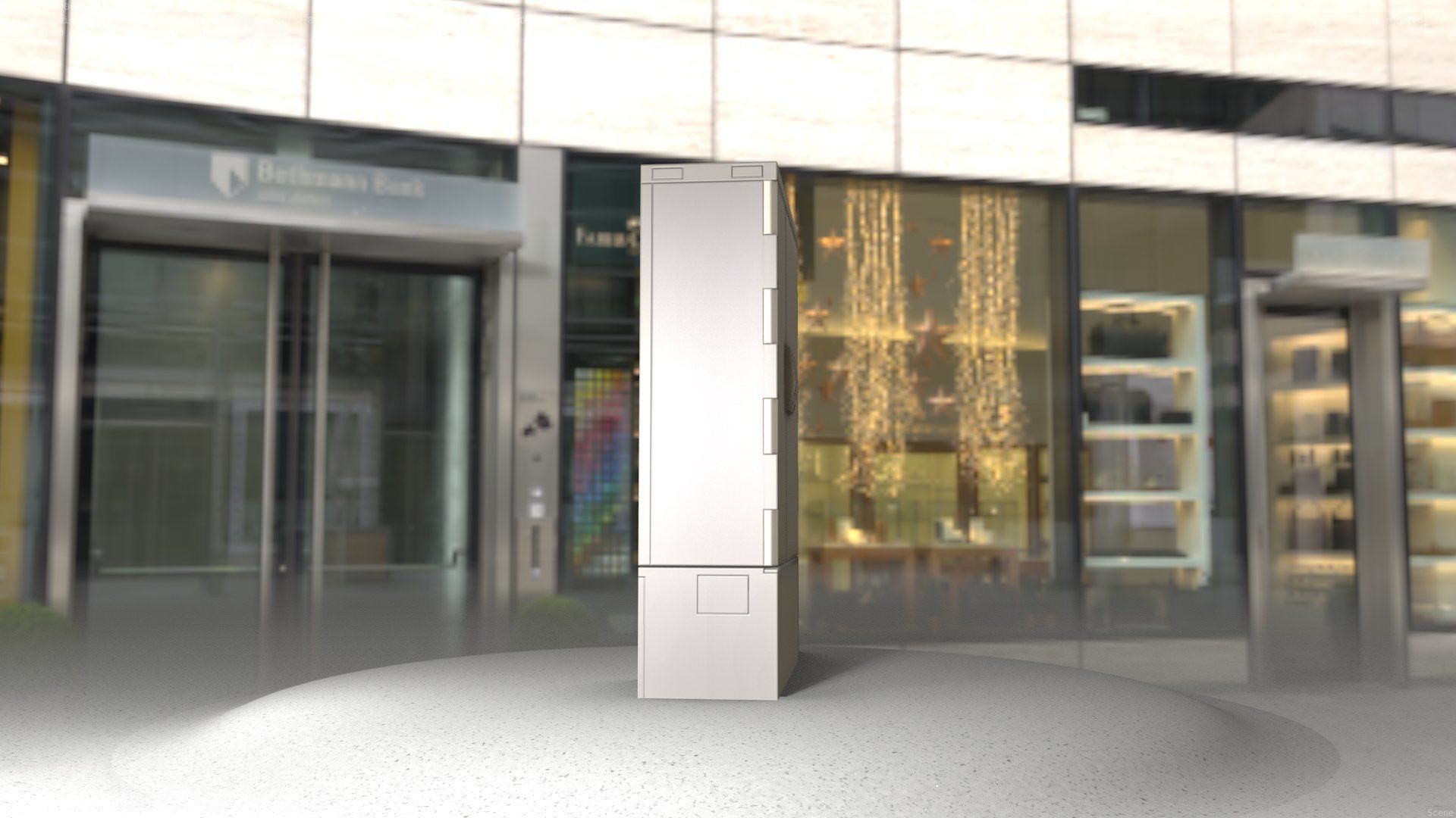 Electrical Distribution Cabinet 36 Low-poly 3D model_44