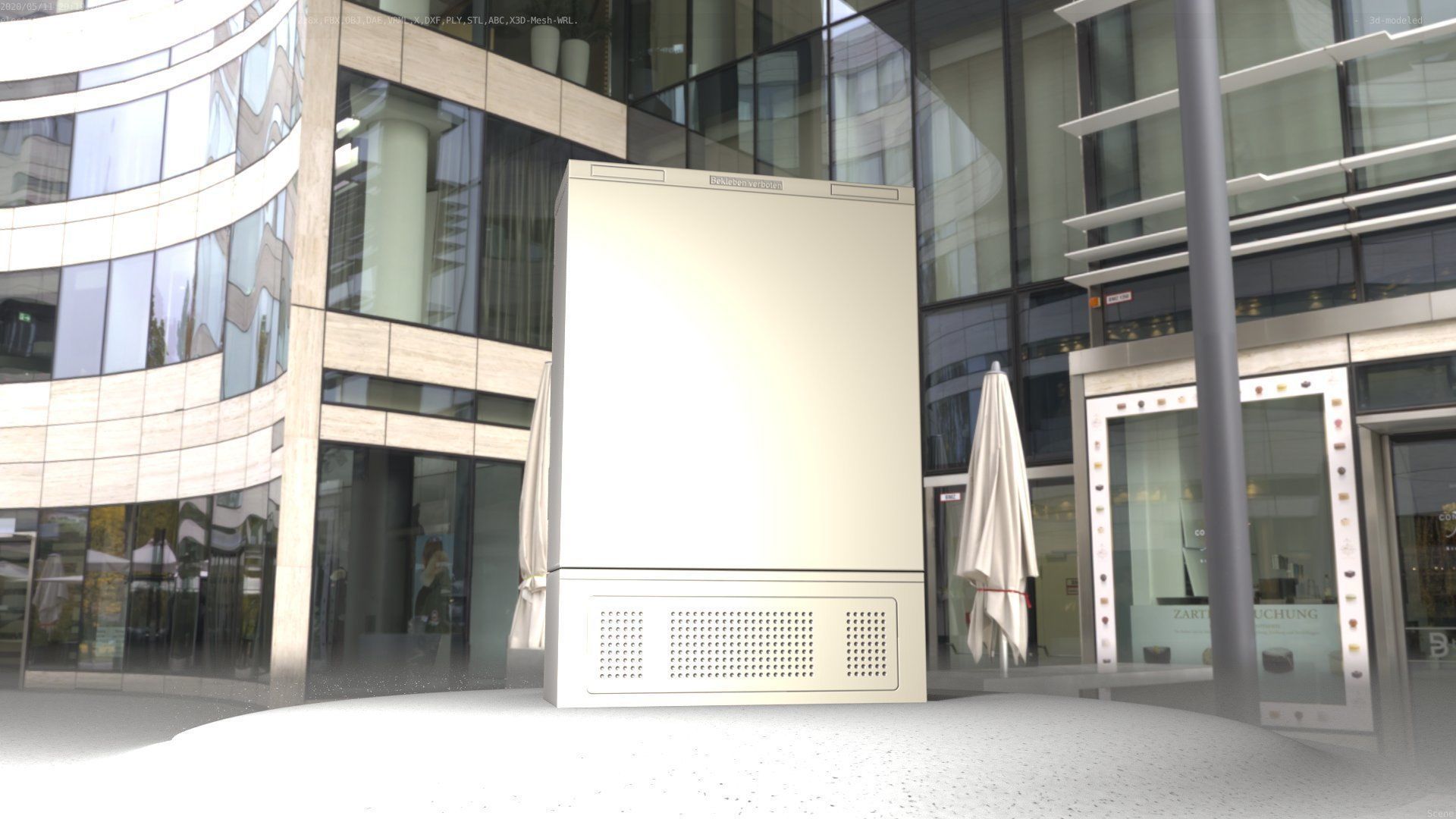 Electrical Distribution Cabinet 36 Low-poly 3D model_62