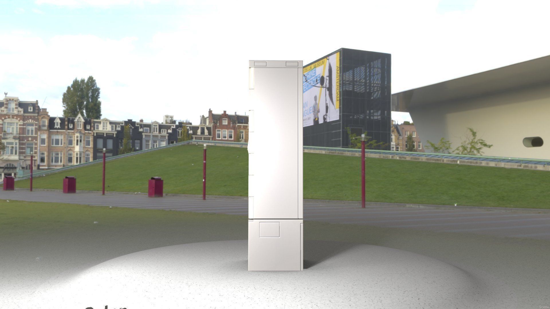 Electrical Distribution Cabinet 36 Low-poly 3D model_57