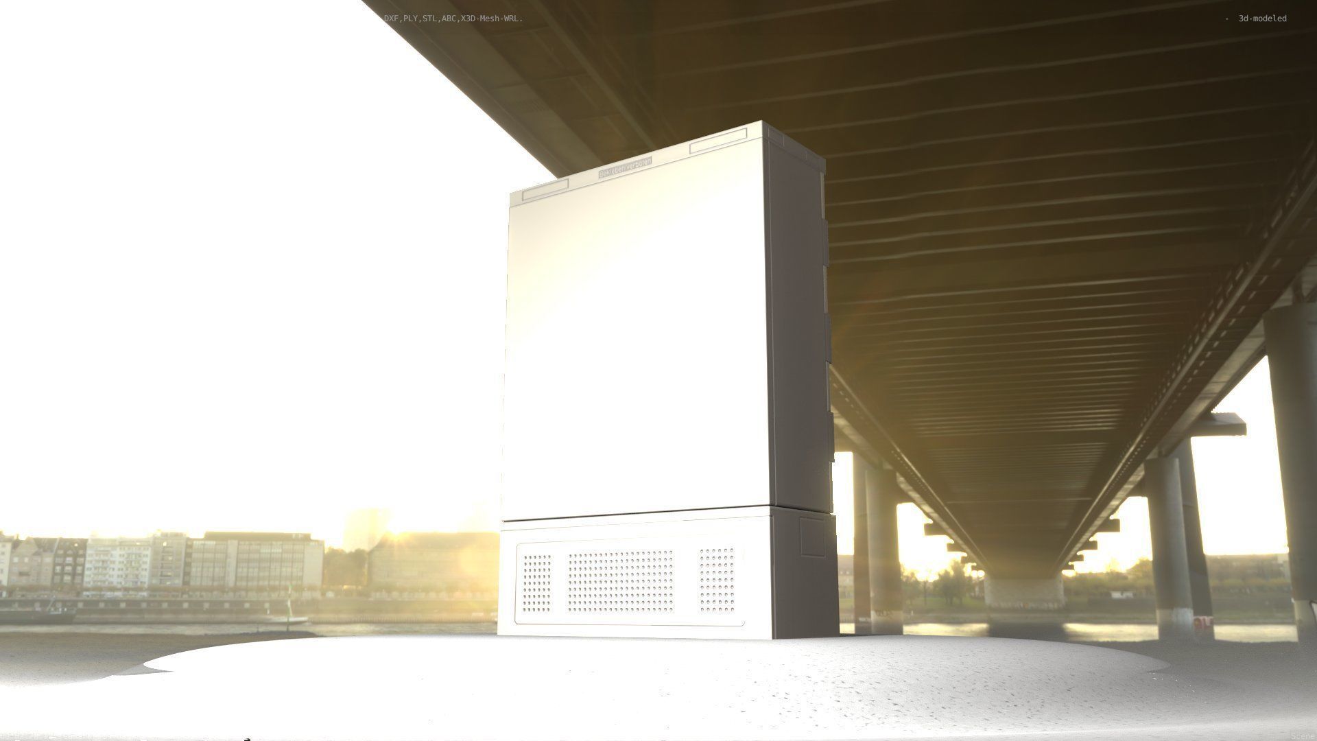 Electrical Distribution Cabinet 36 Low-poly 3D model_65