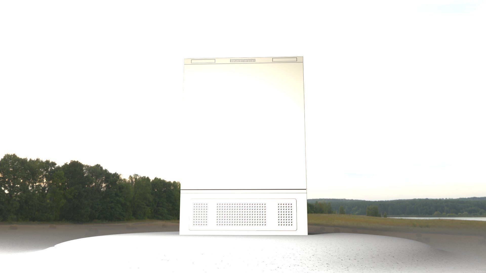 Electrical Distribution Cabinet 36 Low-poly 3D model_63