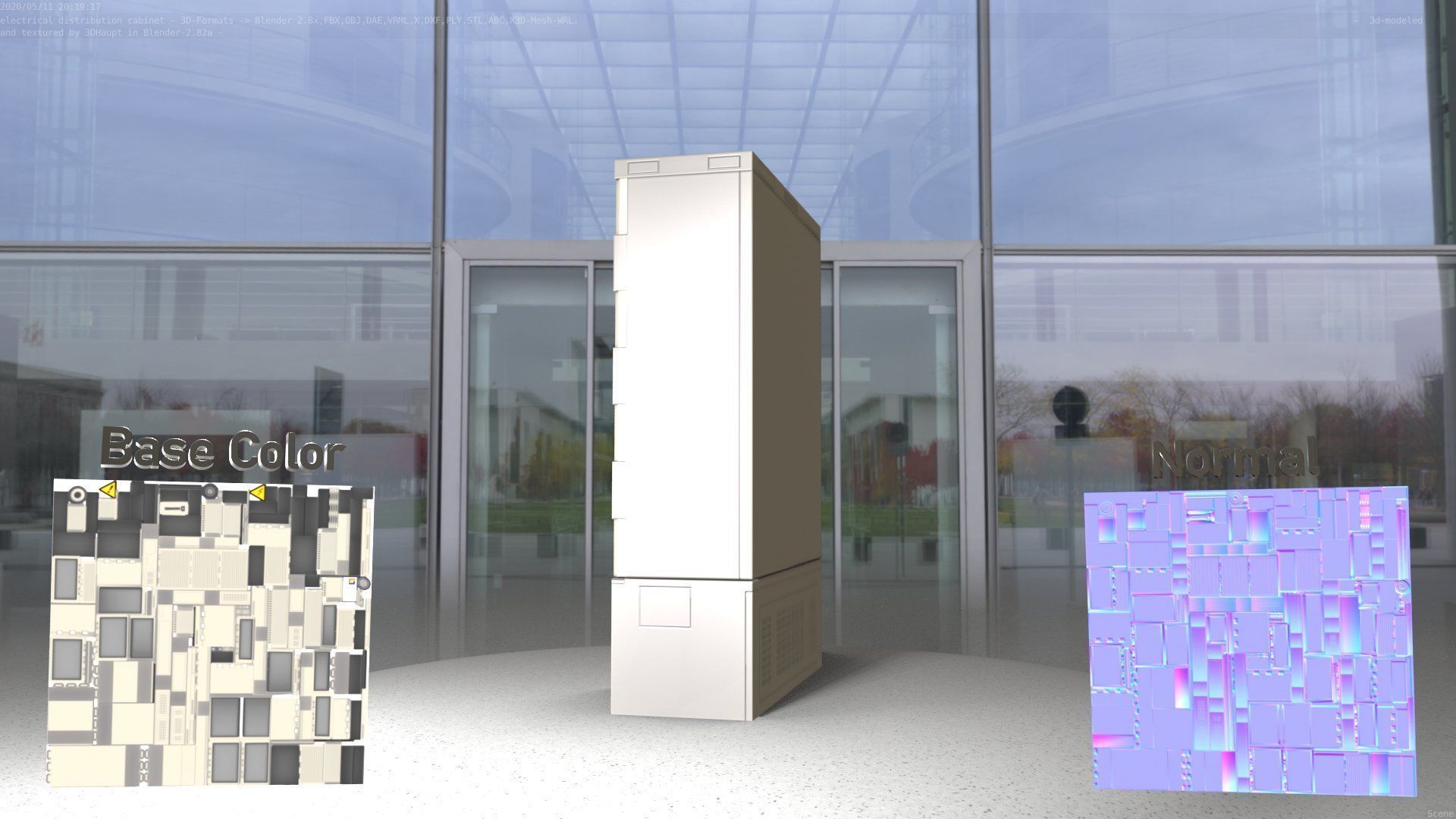 Electrical Distribution Cabinet 36 Low-poly 3D model_58