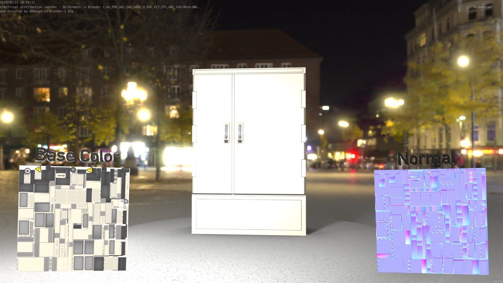 Electrical Distribution Cabinet 36 Low-poly 3D model_51