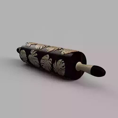 Detail Wooden Cnc Monster rolling pin 3D model