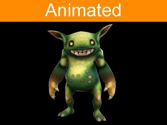Character Eared Crank Low-poly 3D model