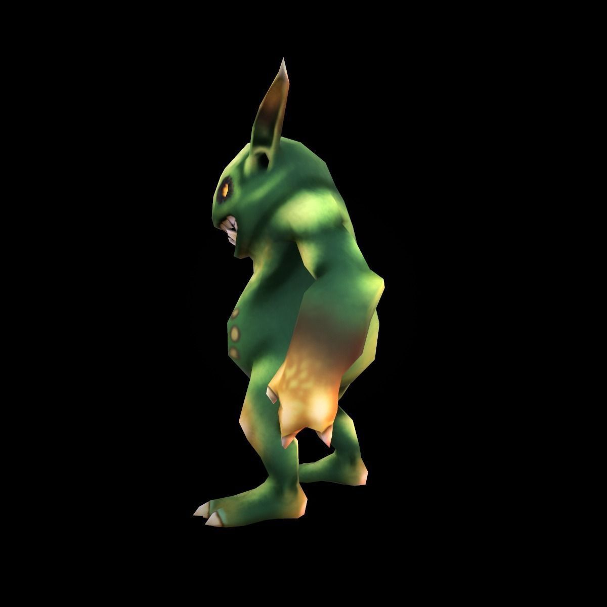 Character Eared Crank Low-poly 3D model_3