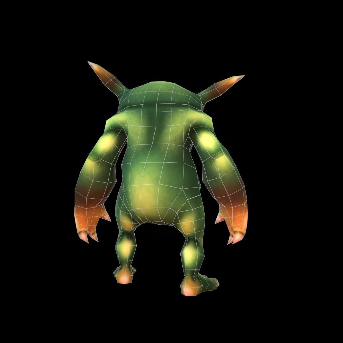 Character Eared Crank Low-poly 3D model_7