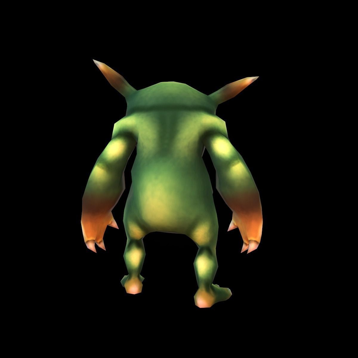 Character Eared Crank Low-poly 3D model_2