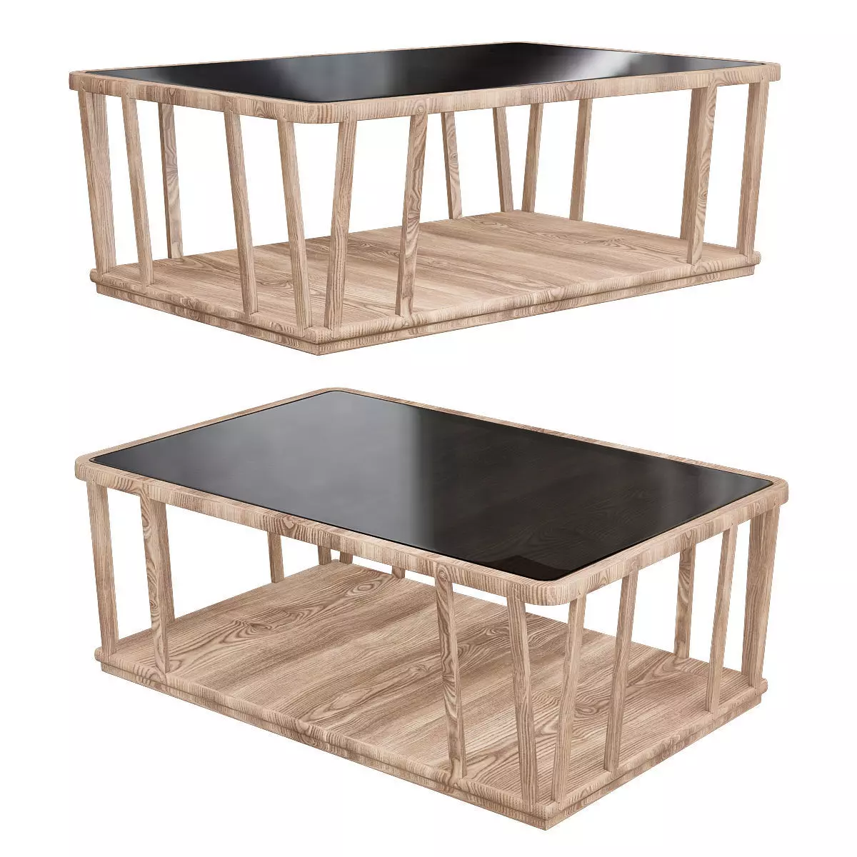 DEDALO RECTANGULAR COFFEE TABLE 3d model Low-poly 3D model_0