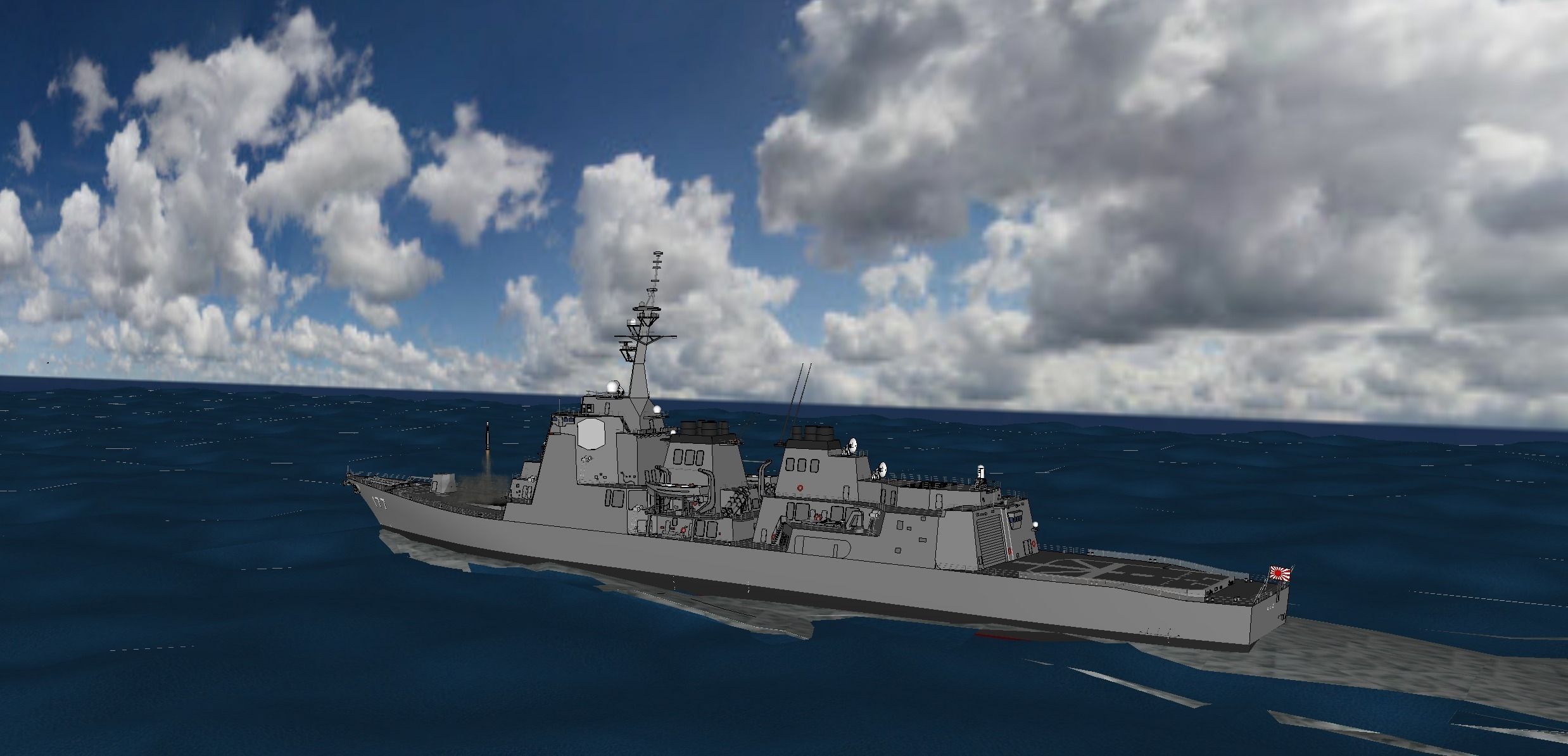 Atago Class Aegis Destroyer 3D model_4