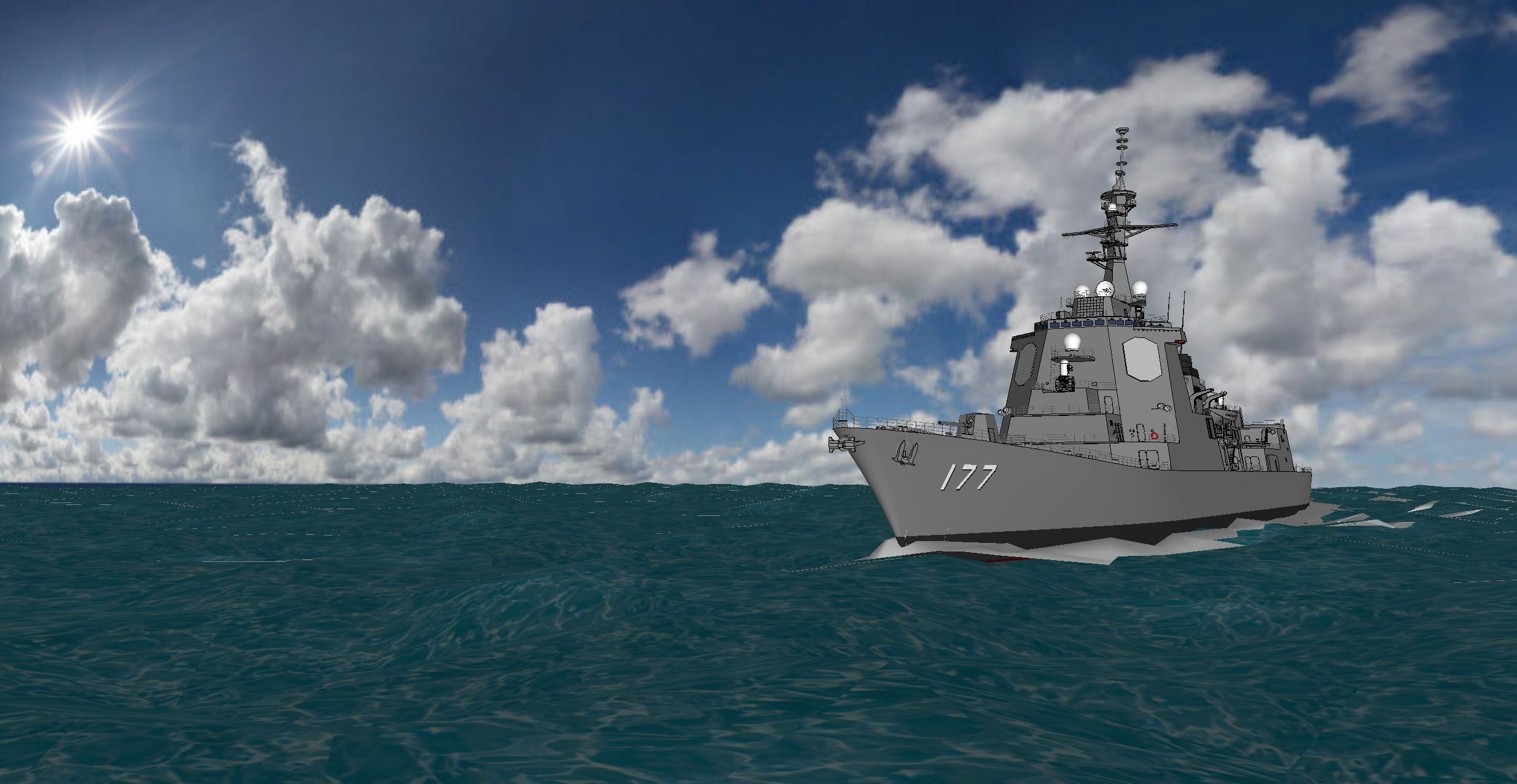 Atago Class Aegis Destroyer 3D model_10