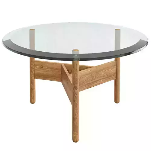 ORBITAL GLASS COFFEE TABLE 3d model