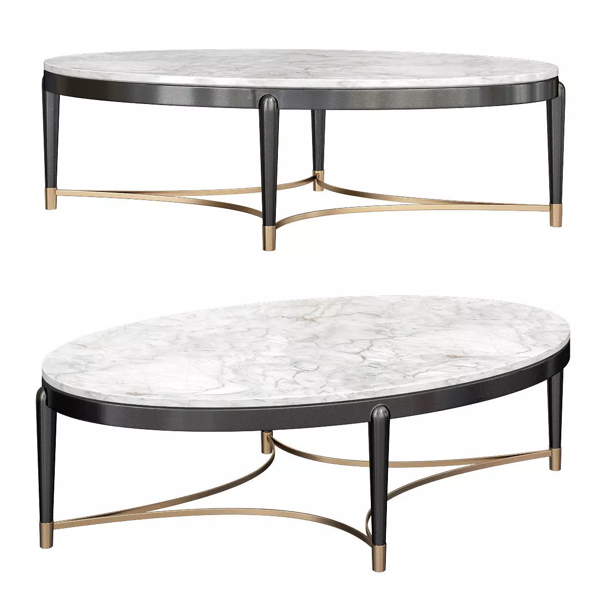 OSCAR MARBLE TOP COFFEE TABLE 3d model Low-poly 3D model_0