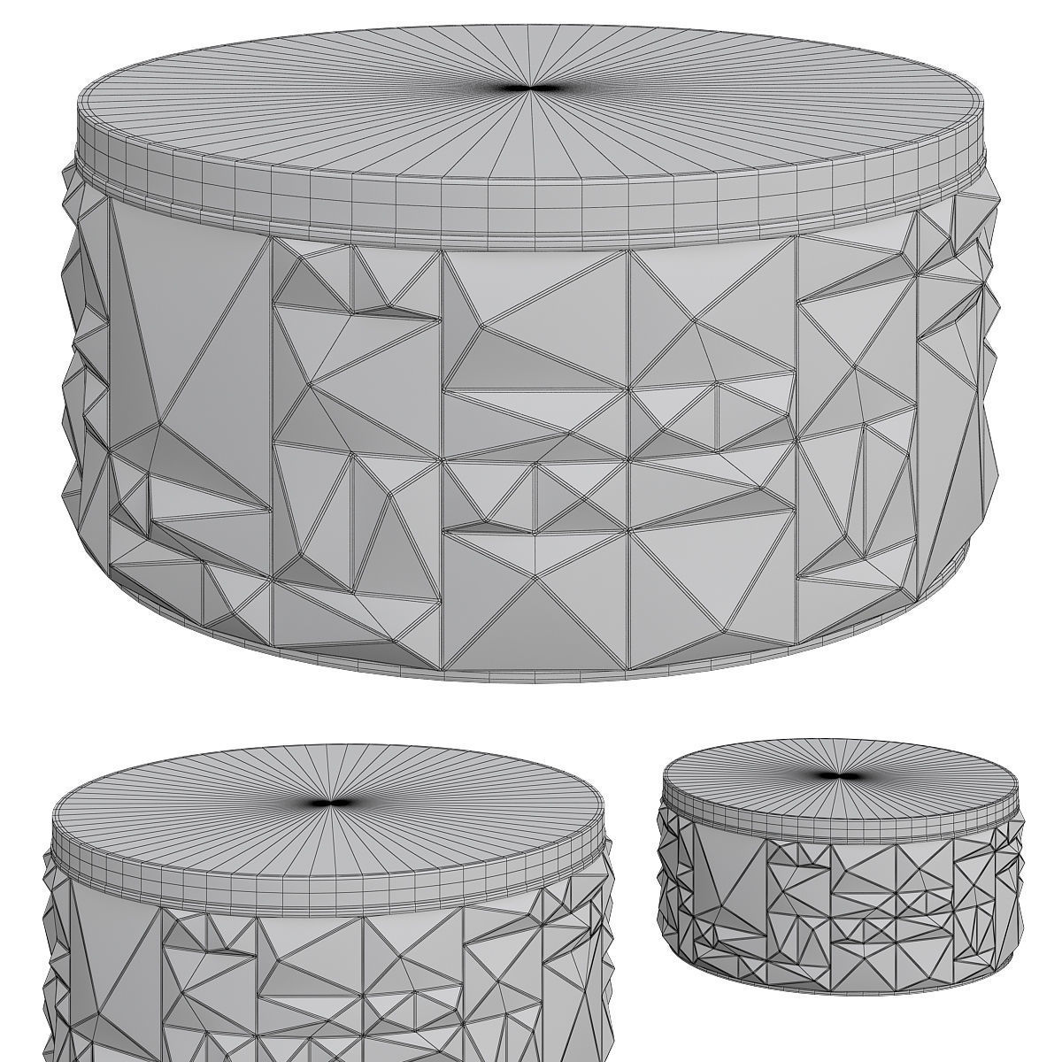 ULYSSE MARBLE TOP COFFEE TABLE 3d model Low-poly 3D model_1