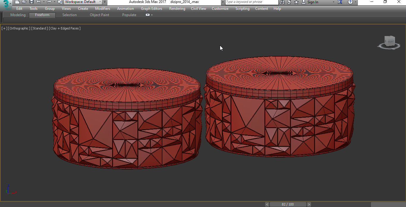 ULYSSE MARBLE TOP COFFEE TABLE 3d model Low-poly 3D model_3