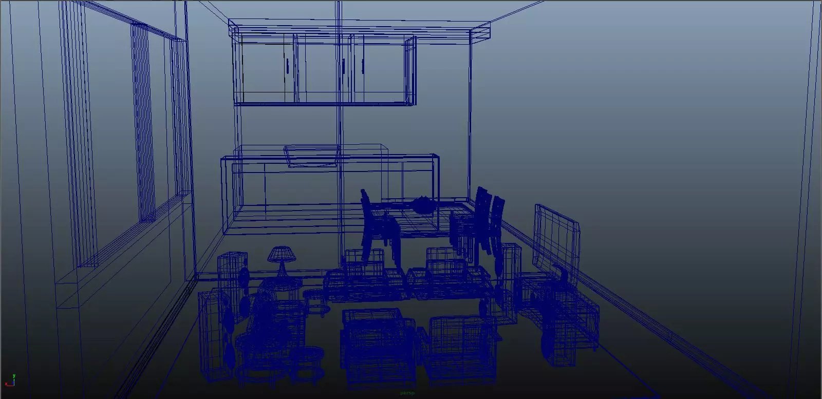 AUTODESK MAYA HOUSE INTERIOR DESIGN 3D model_0