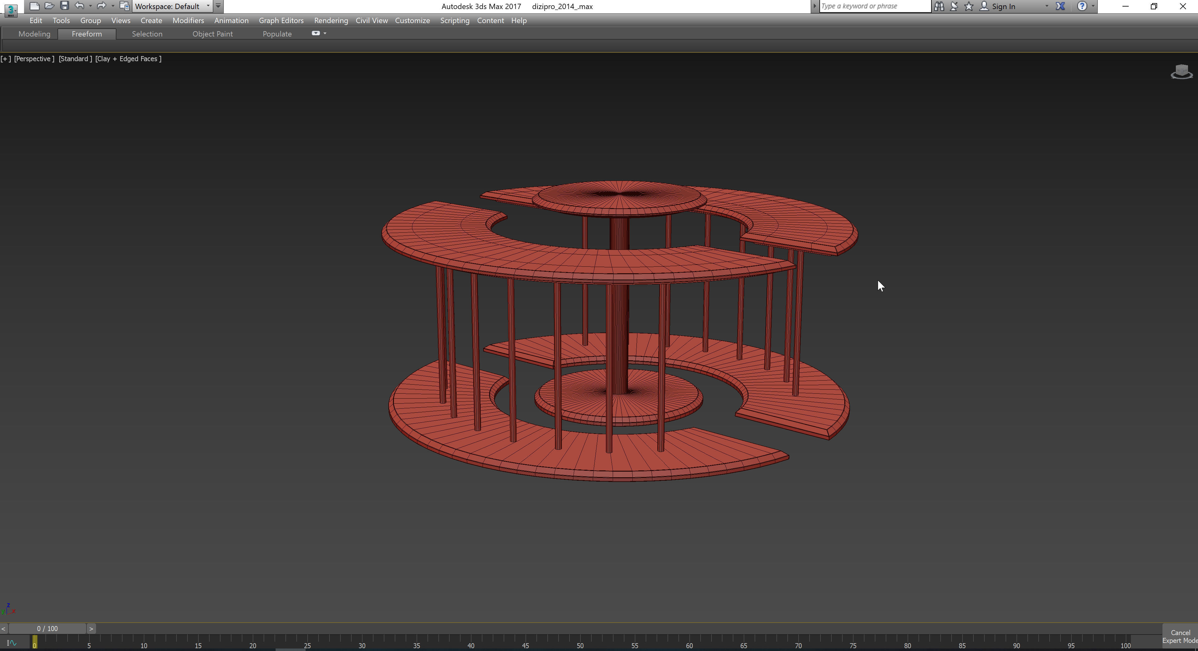 Ateena EYE TRIO SET OF 3 TABLES 3d model Low-poly 3D model_2