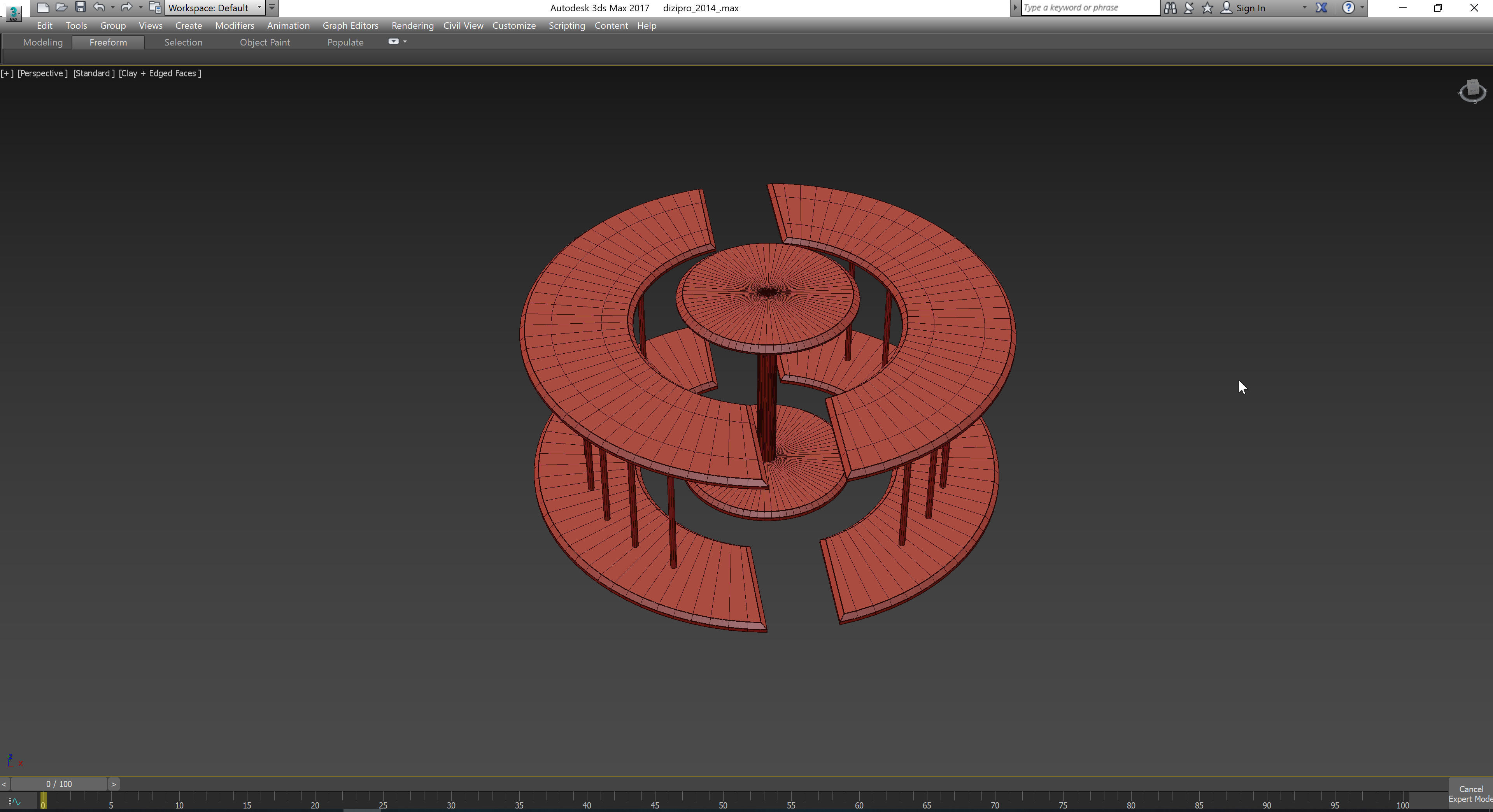 Ateena EYE TRIO SET OF 3 TABLES 3d model Low-poly 3D model_3