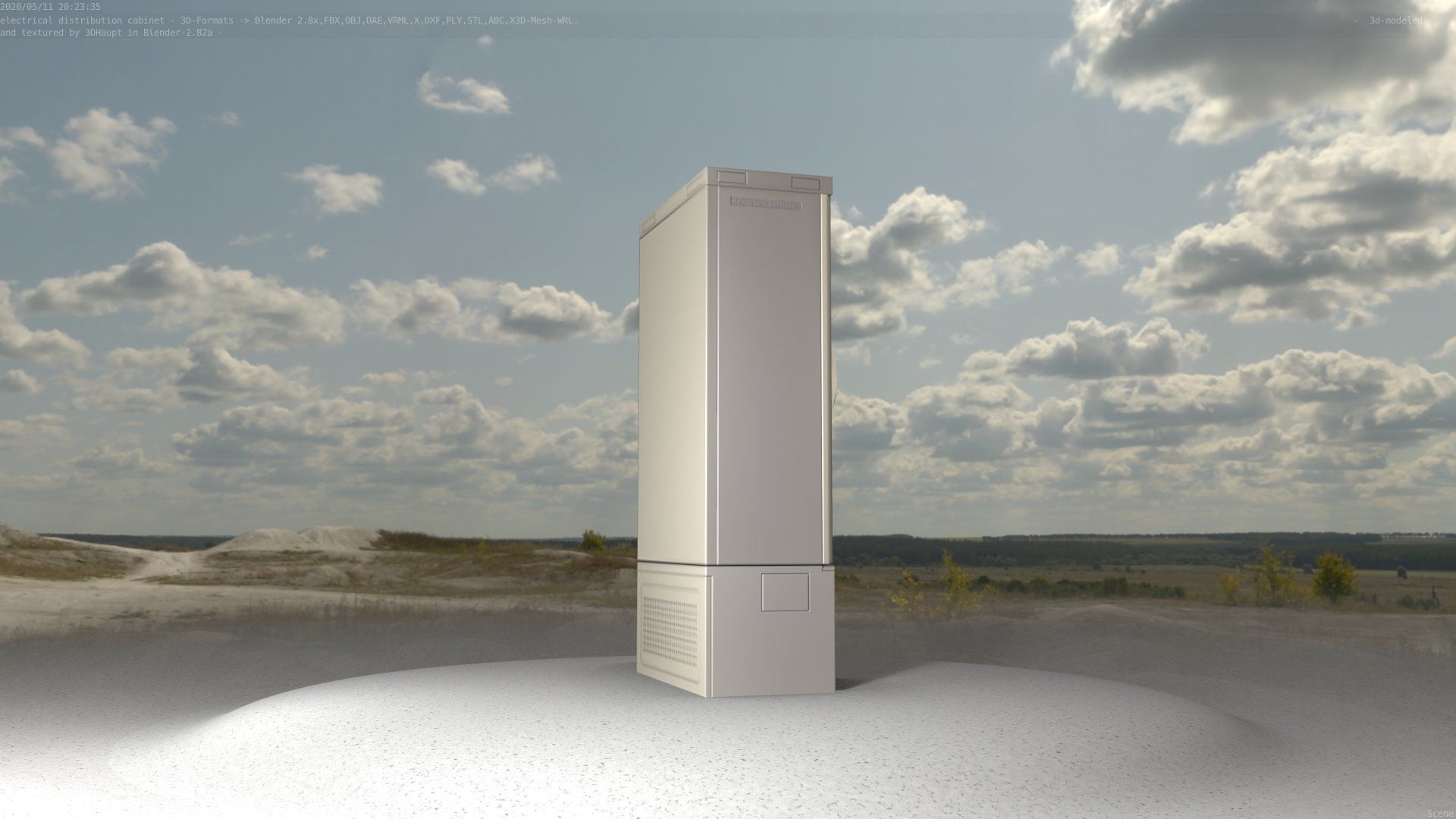 Electrical Distribution Cabinet 39 Low-poly 3D model_39