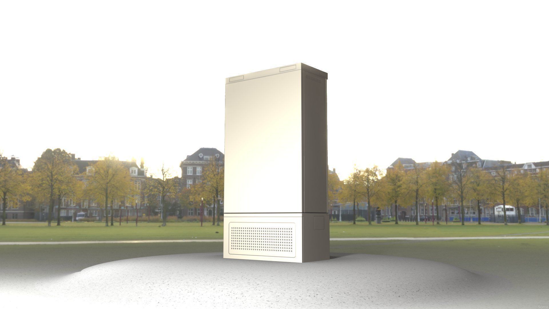 Electrical Distribution Cabinet 39 Low-poly 3D model_36