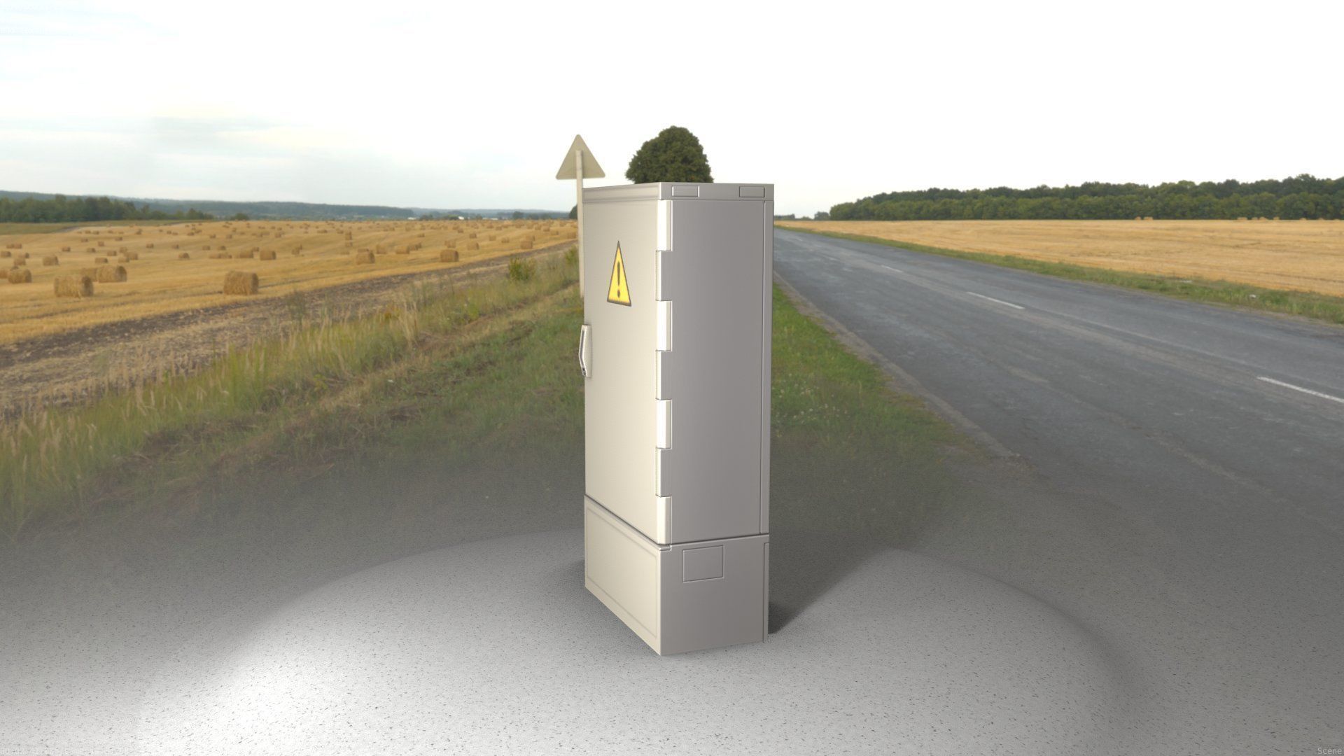 Electrical Distribution Cabinet 39 Low-poly 3D model_73