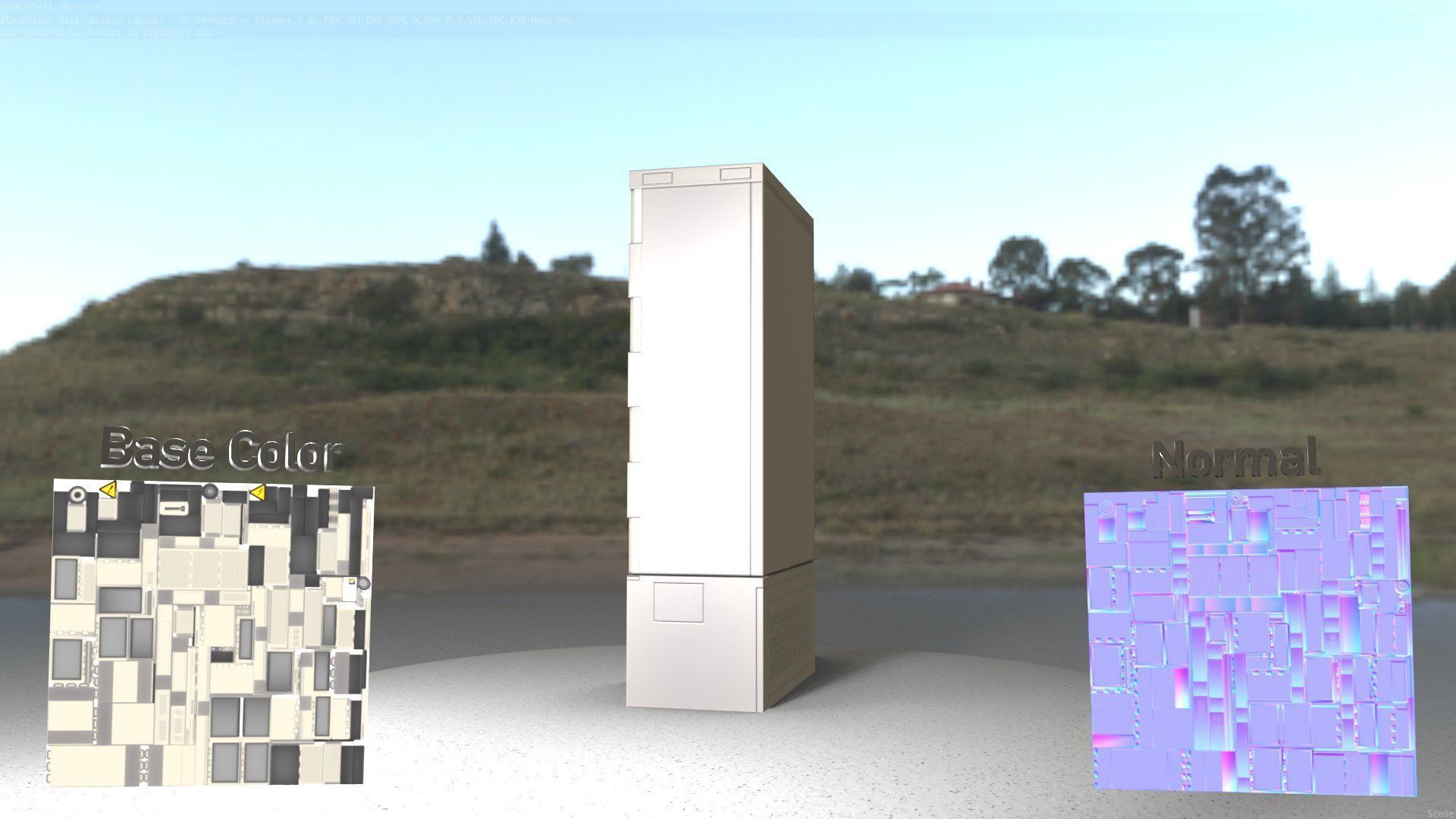 Electrical Distribution Cabinet 39 Low-poly 3D model_55