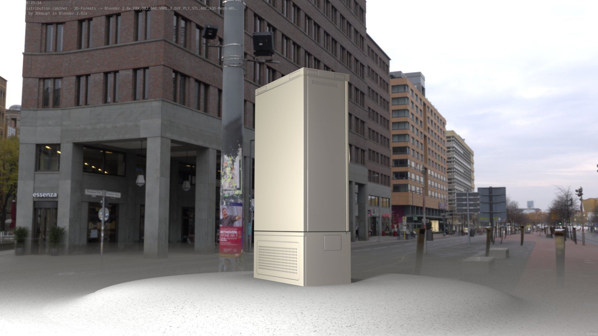 Electrical Distribution Cabinet 39 Low-poly 3D model_38