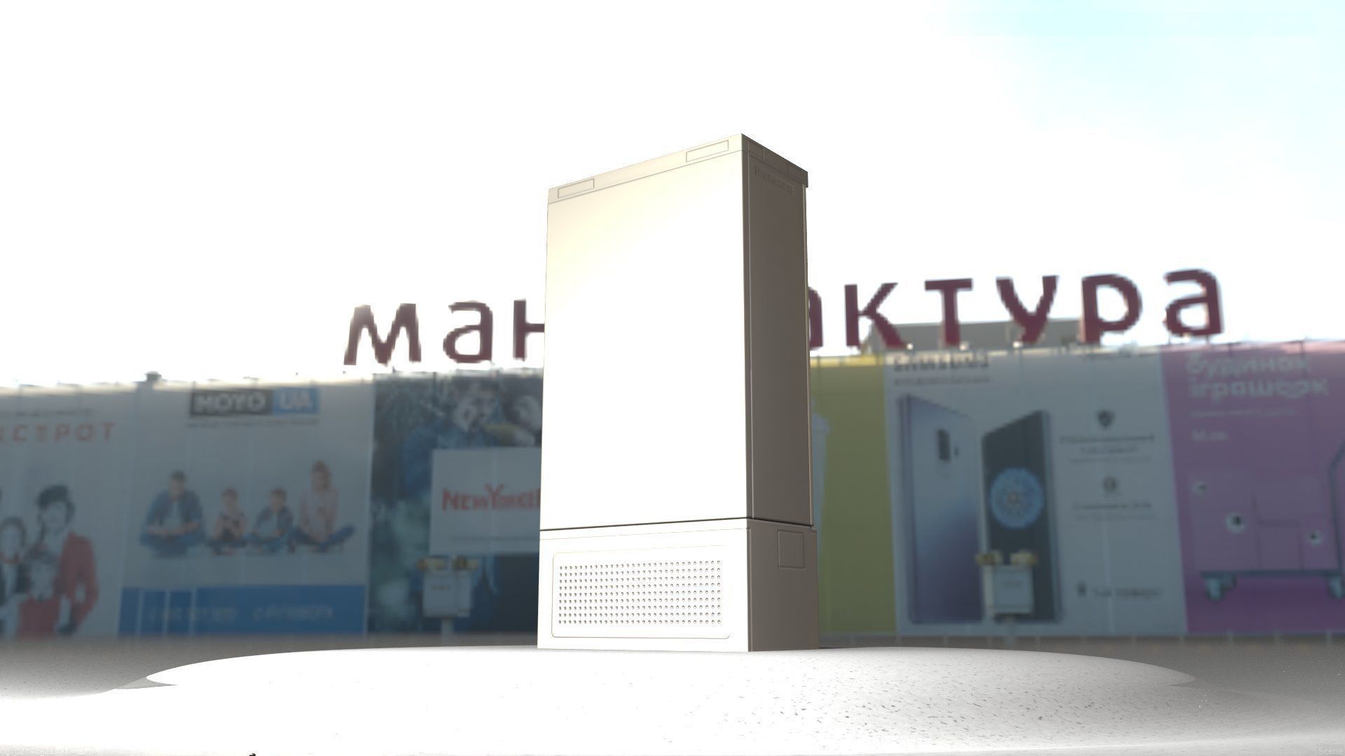 Electrical Distribution Cabinet 39 Low-poly 3D model_62