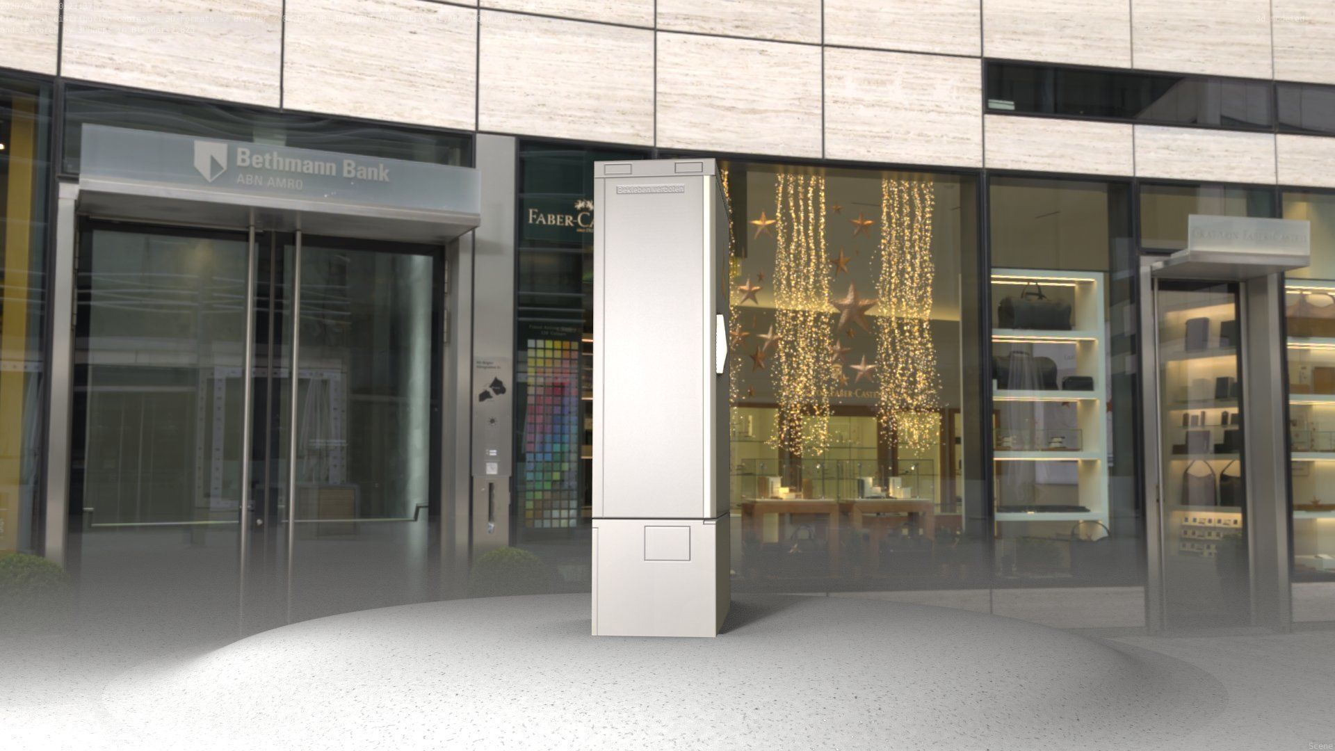 Electrical Distribution Cabinet 39 Low-poly 3D model_41