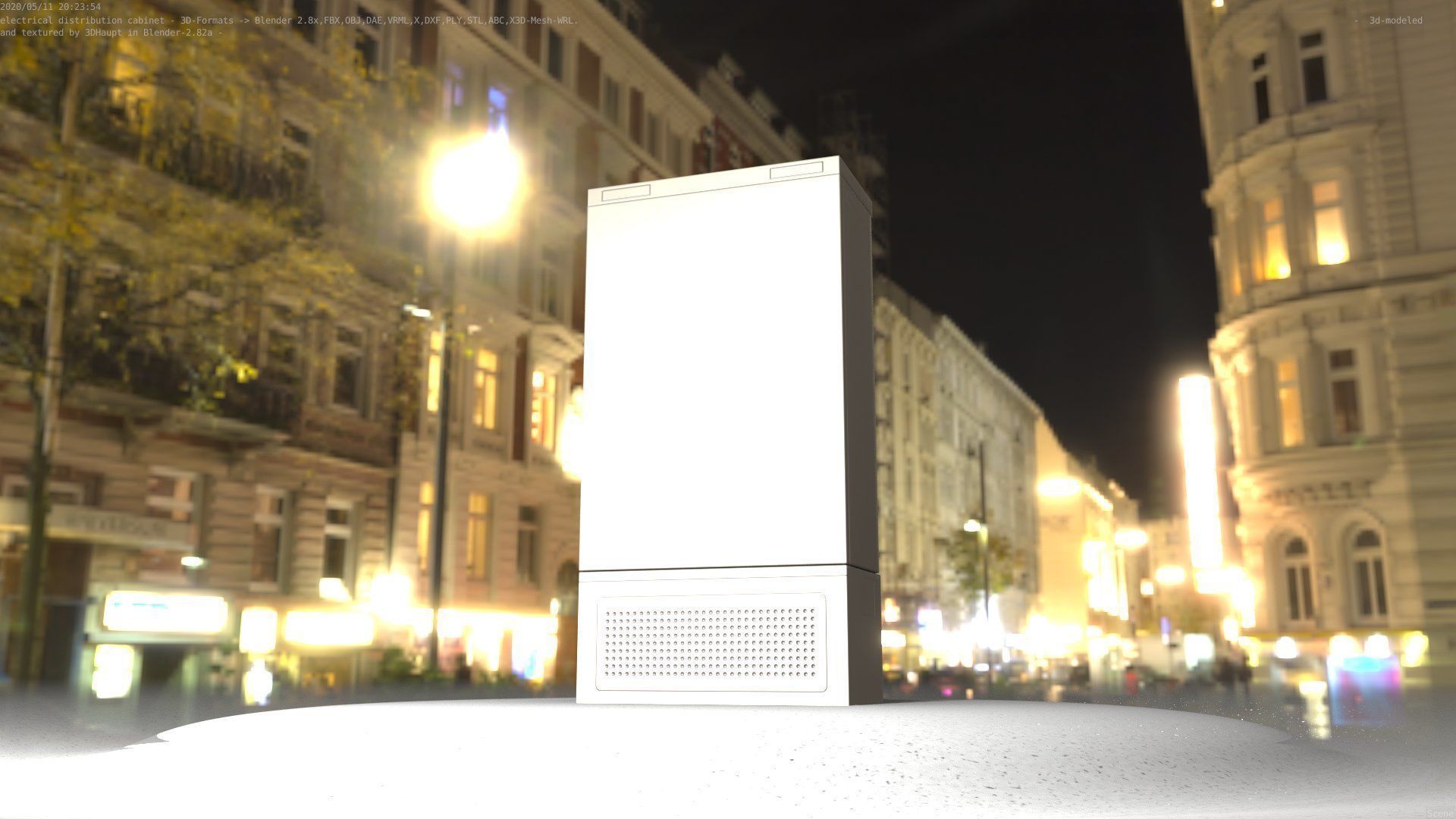 Electrical Distribution Cabinet 39 Low-poly 3D model_61