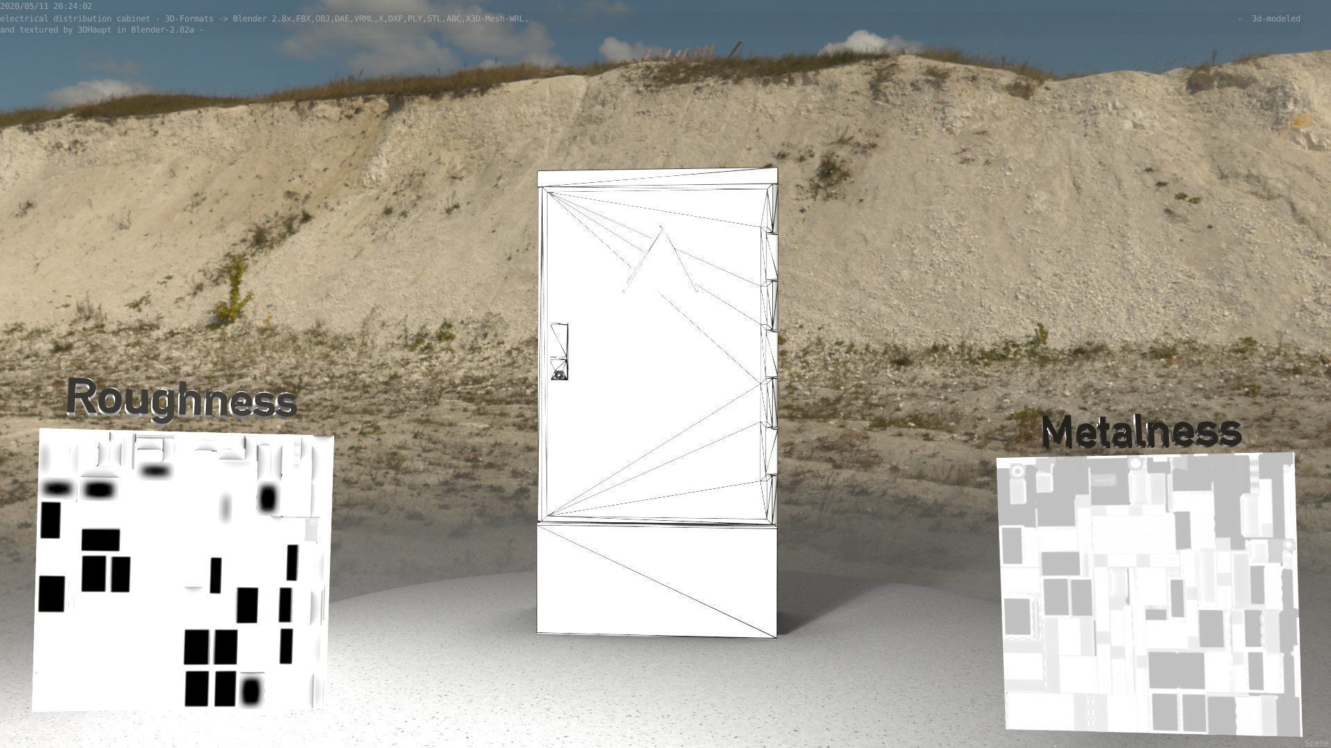 Electrical Distribution Cabinet 39 Low-poly 3D model_70