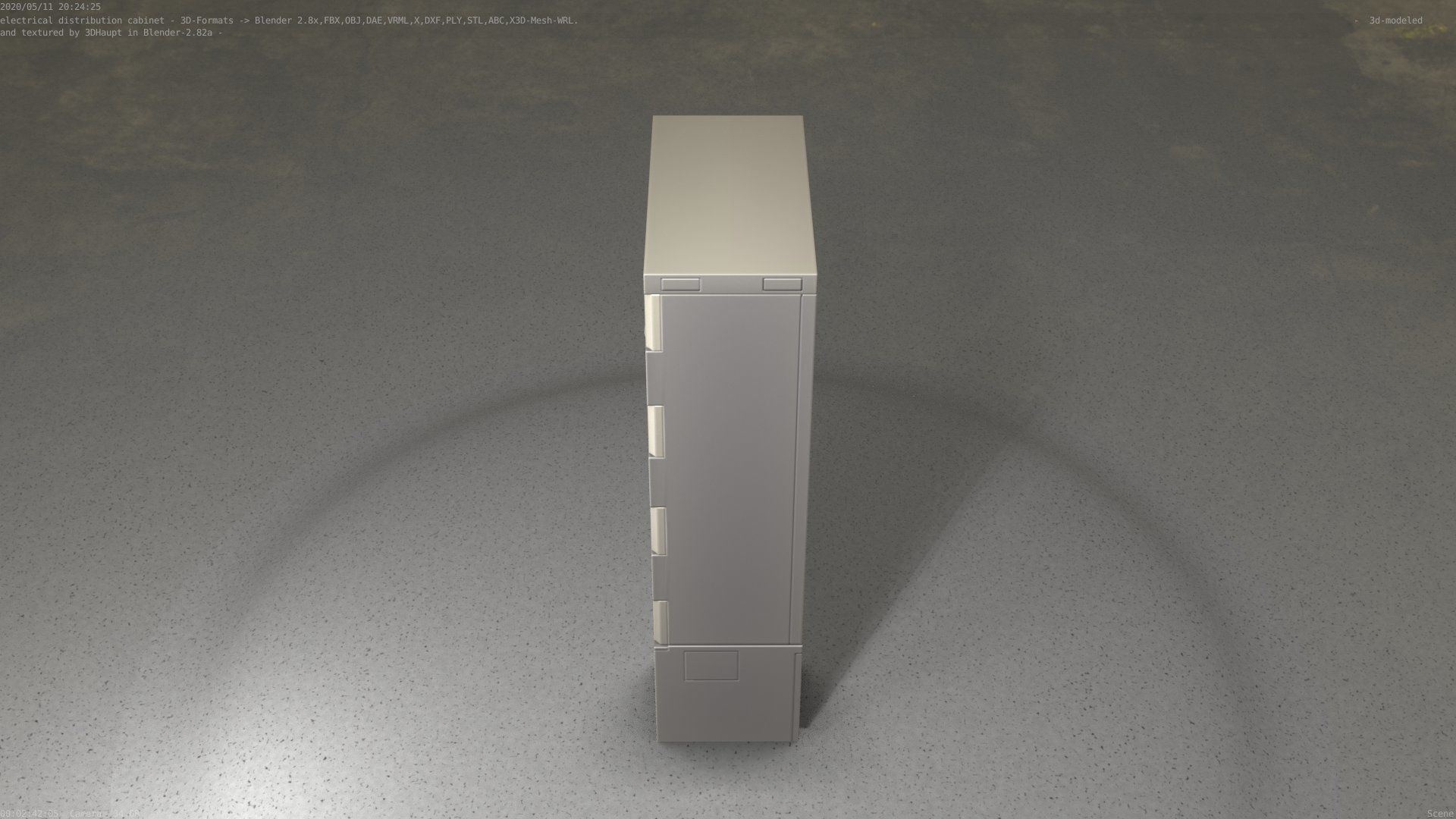 Electrical Distribution Cabinet 39 Low-poly 3D model_94