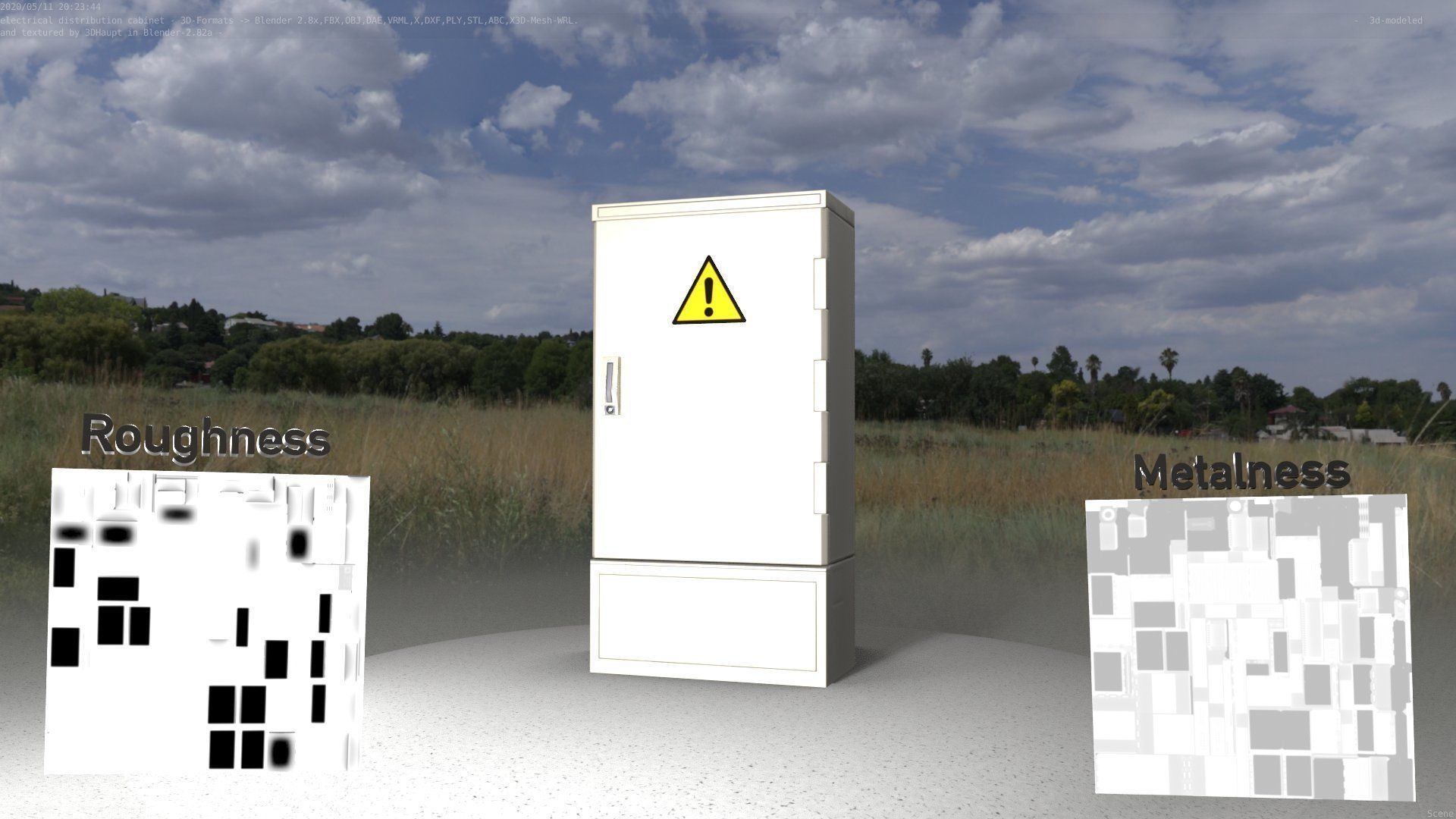 Electrical Distribution Cabinet 39 Low-poly 3D model_49