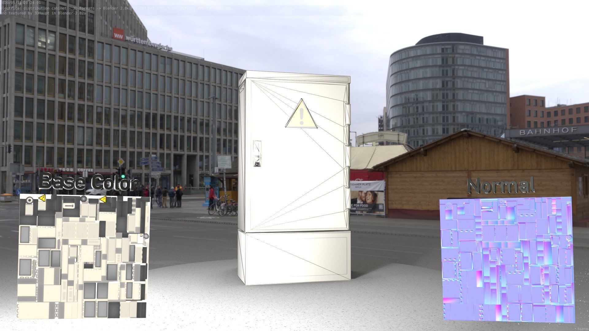 Electrical Distribution Cabinet 39 Low-poly 3D model_69