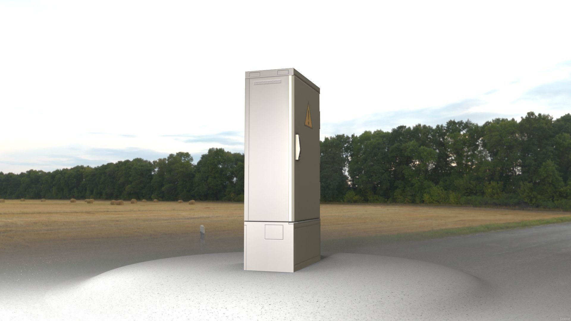Electrical Distribution Cabinet 39 Low-poly 3D model_42