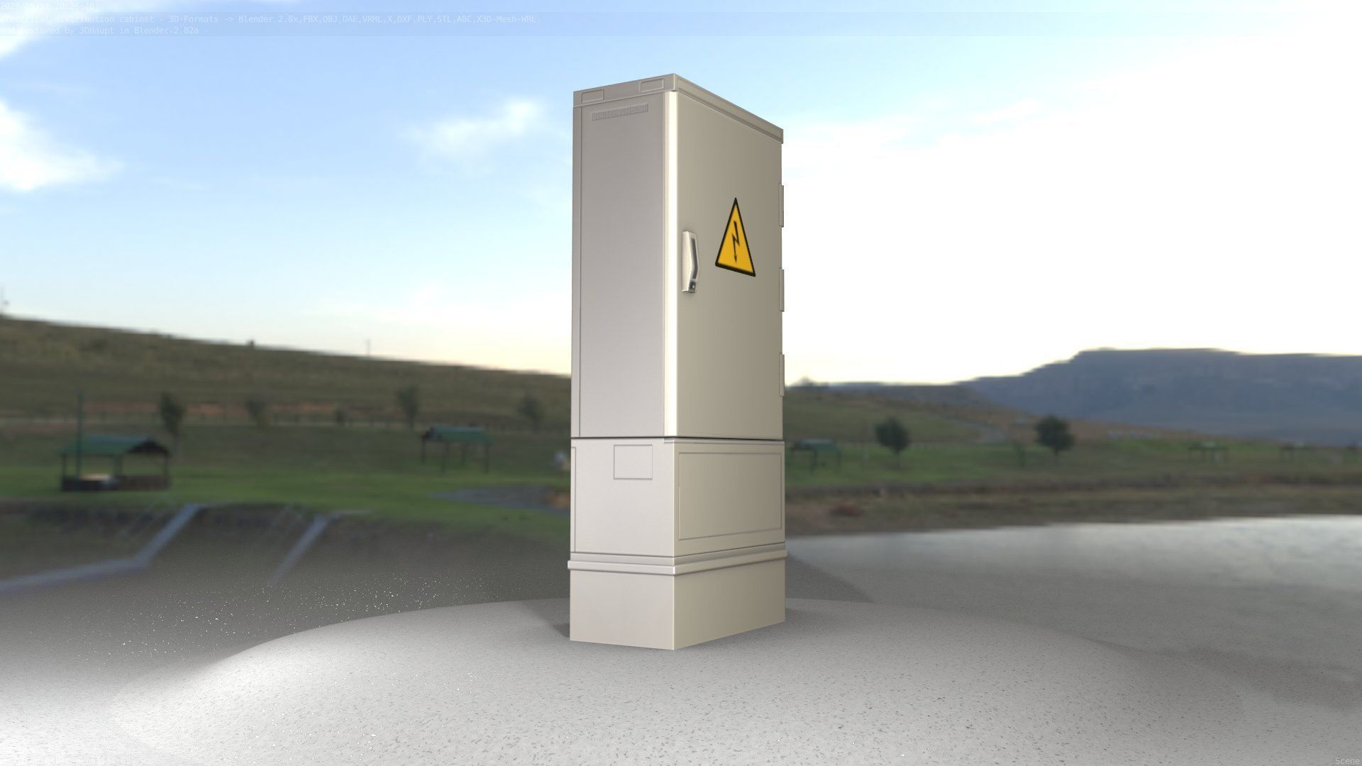 Electrical Distribution Cabinet 41 Low-poly 3D model_41