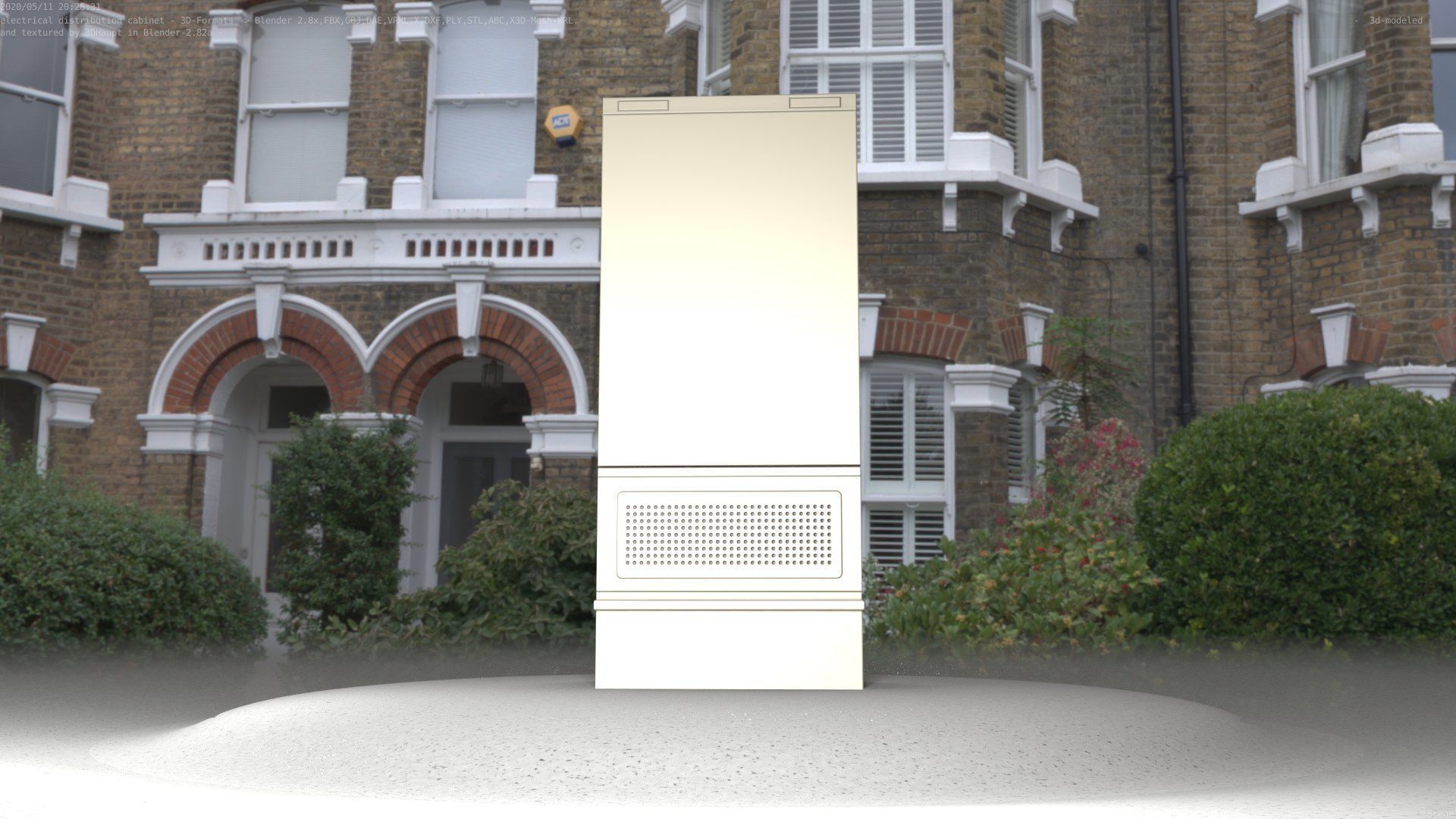 Electrical Distribution Cabinet 41 Low-poly 3D model_31