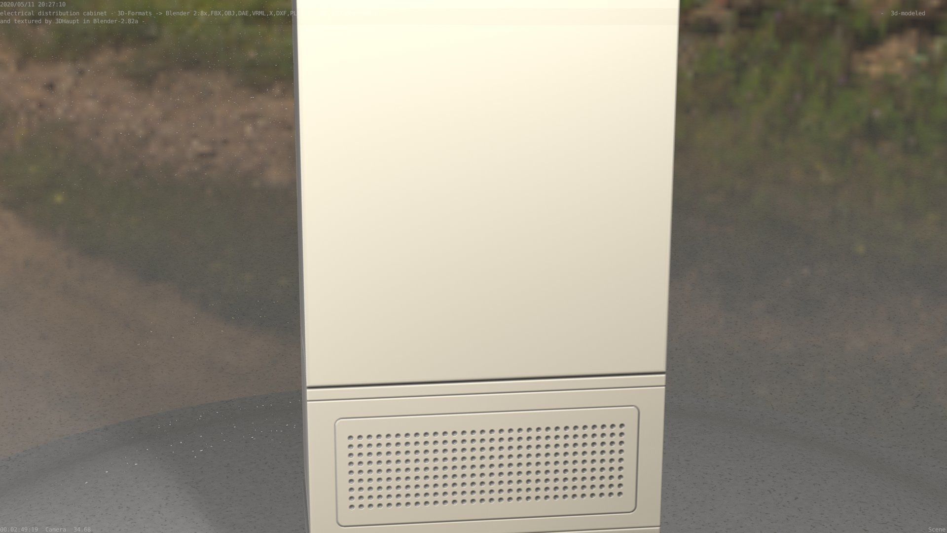 Electrical Distribution Cabinet 41 Low-poly 3D model_76
