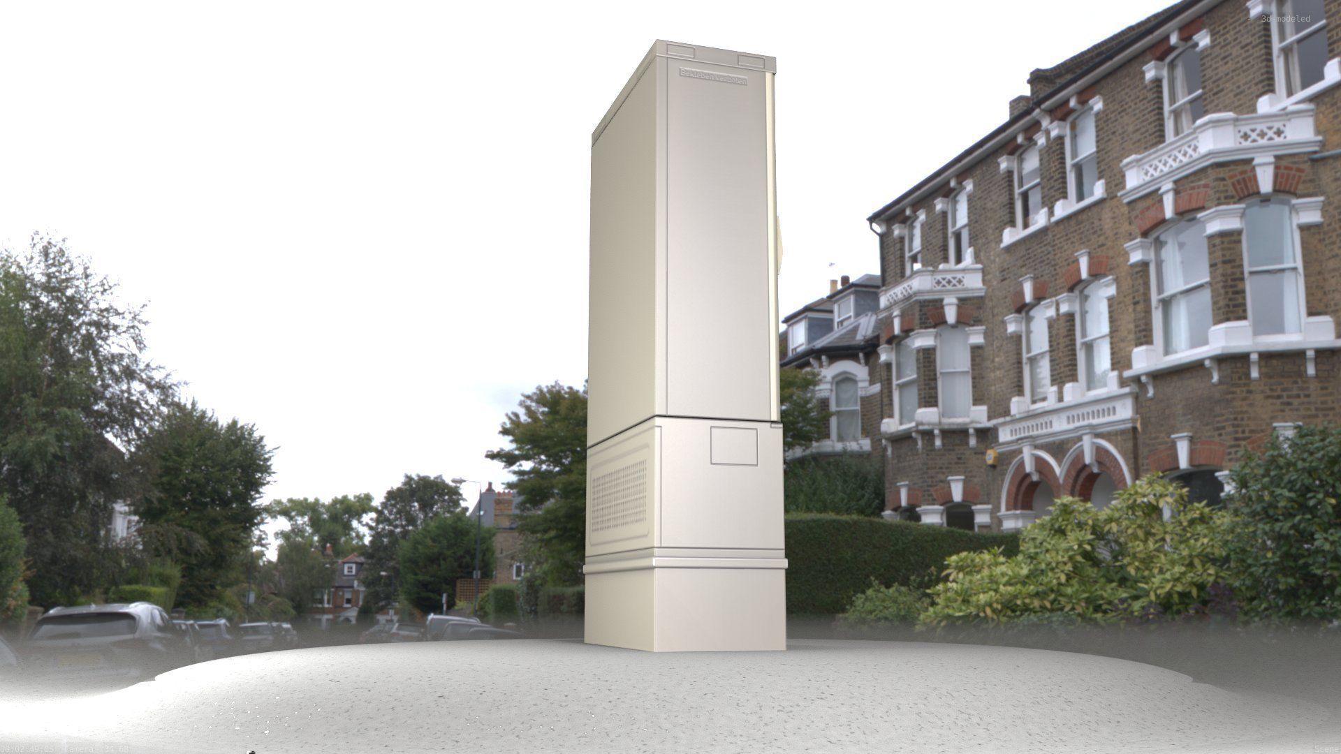 Electrical Distribution Cabinet 41 Low-poly 3D model_62