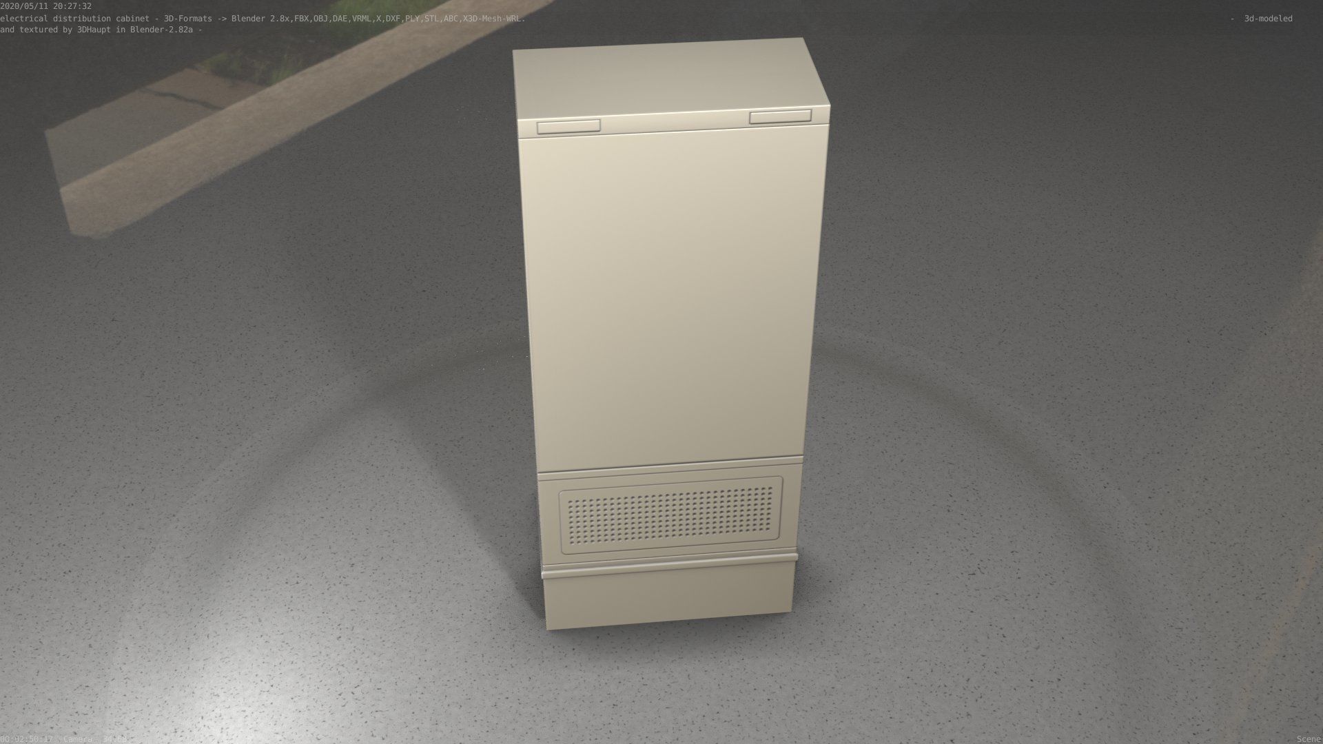 Electrical Distribution Cabinet 41 Low-poly 3D model_98