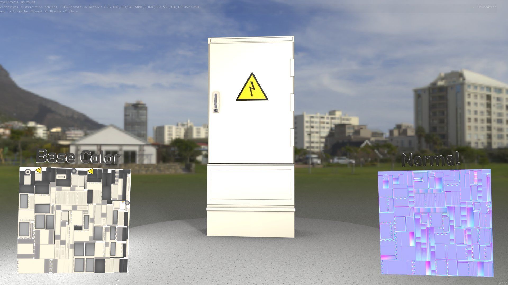 Electrical Distribution Cabinet 41 Low-poly 3D model_46