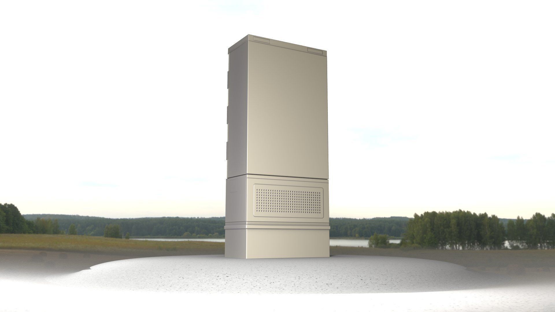Electrical Distribution Cabinet 41 Low-poly 3D model_28