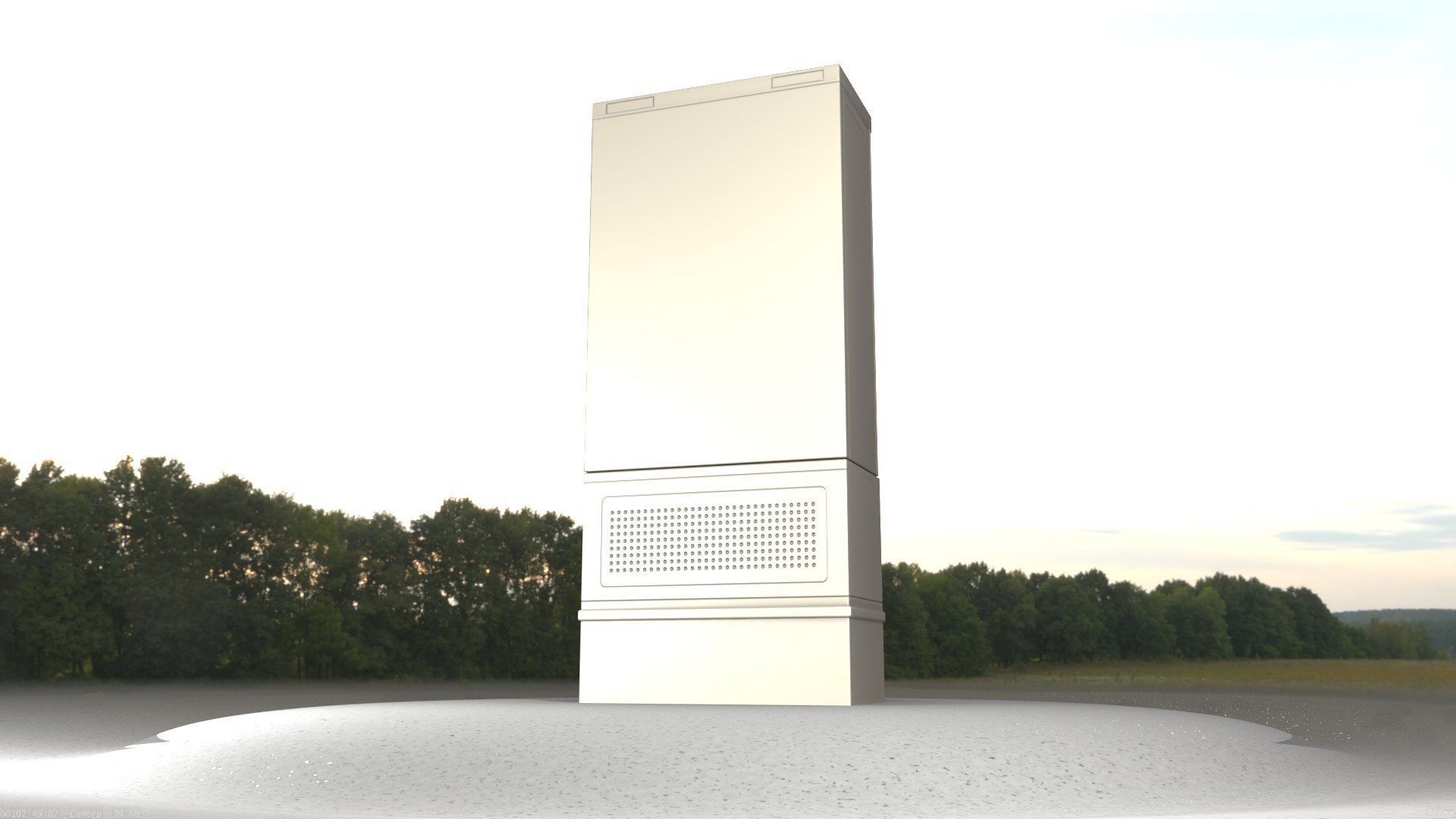 Electrical Distribution Cabinet 41 Low-poly 3D model_59