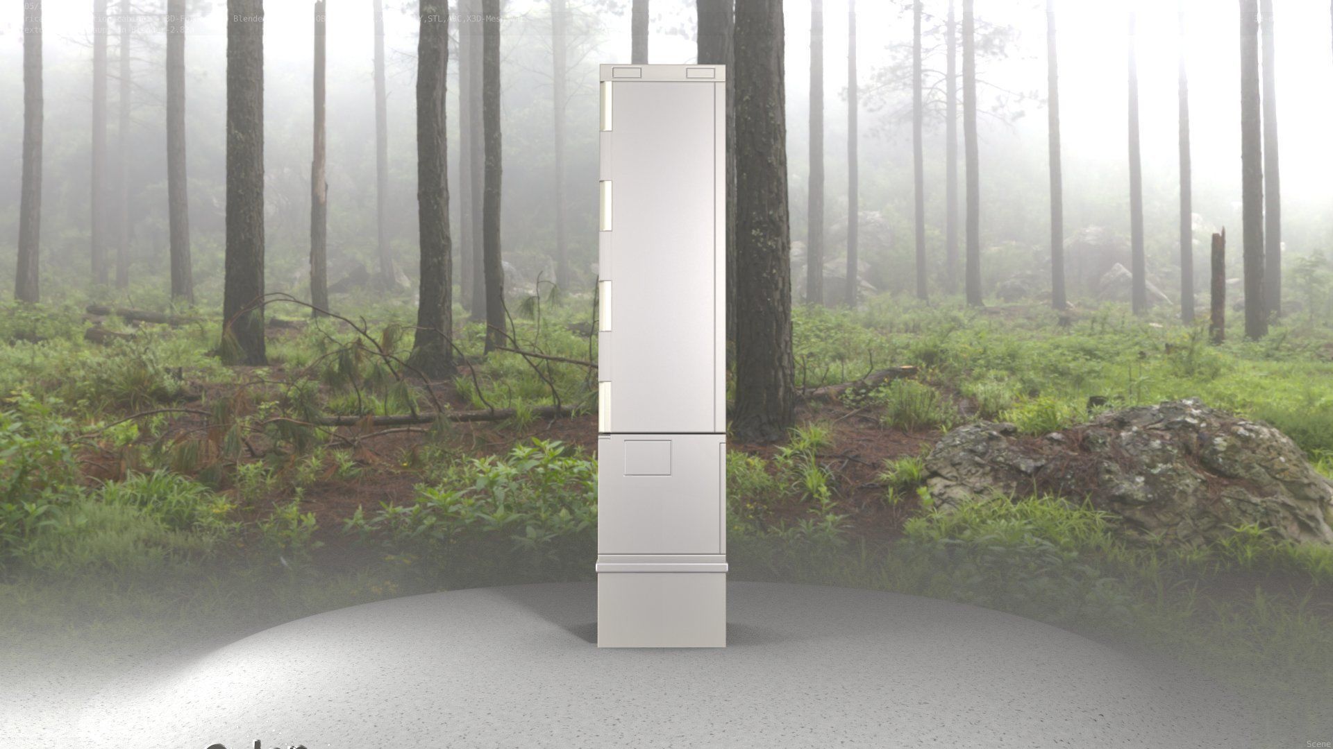 Electrical Distribution Cabinet 41 Low-poly 3D model_52