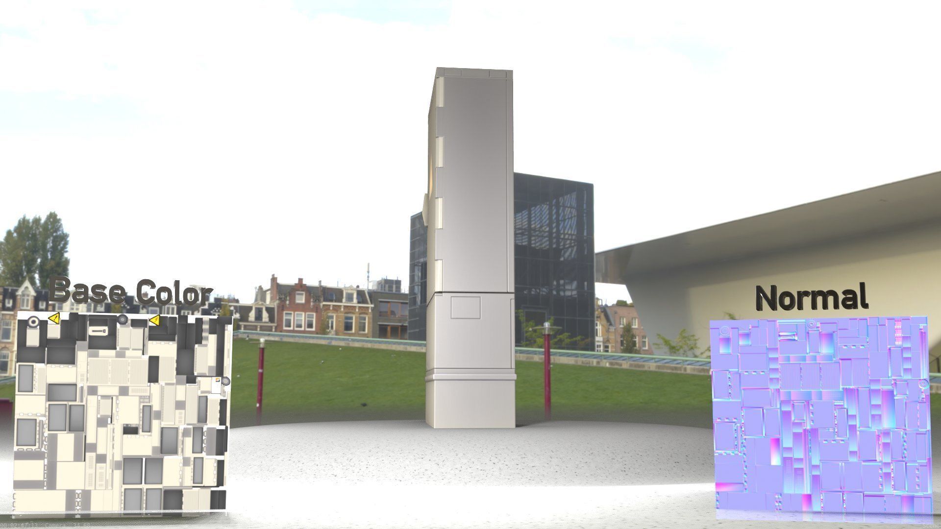 Electrical Distribution Cabinet 41 Low-poly 3D model_22