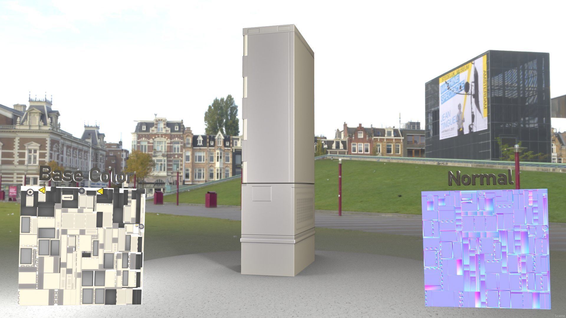 Electrical Distribution Cabinet 41 Low-poly 3D model_53